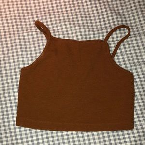 ☀️High Neck Cropped Tank Top